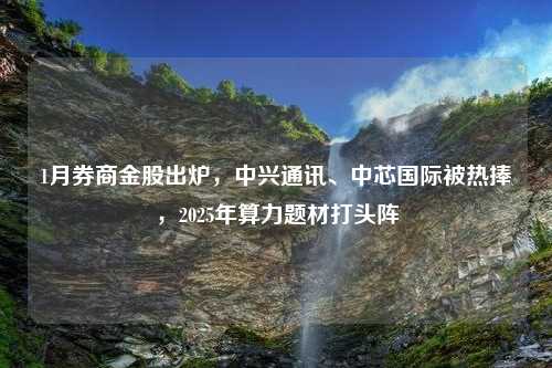 1月券商金股出炉，中兴通讯、中芯国际被热捧，2025年算力题材打头阵