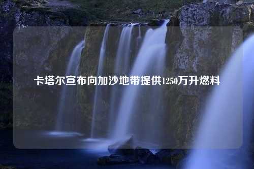 卡塔尔宣布向加沙地带提供1250万升燃料