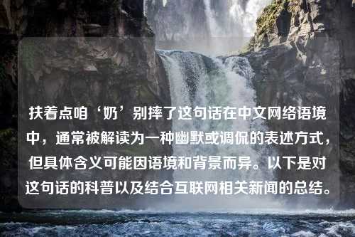 扶着点咱‘奶’别摔了这句话在中文网络语境中，通常被解读为一种幽默或调侃的表述方式，但具体含义可能因语境和背景而异。以下是对这句话的科普以及结合互联网相关新闻的总结。