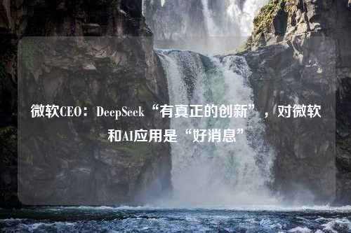 微软CEO：DeepSeek“有真正的创新”，对微软和AI应用是“好消息”