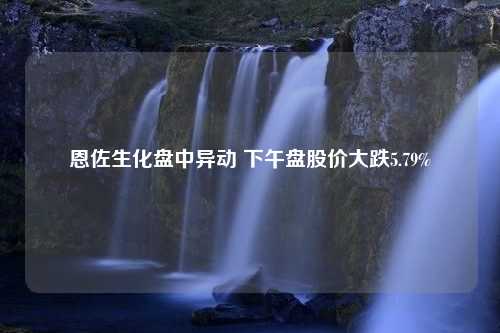 恩佐生化盘中异动 下午盘股价大跌5.79%