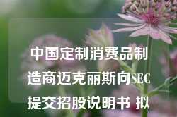 中国定制消费品制造商迈克丽斯向SEC提交招股说明书 拟集资最高900万美元