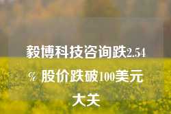 毅博科技咨询跌2.54% 股价跌破100美元大关