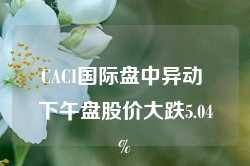 CACI国际盘中异动 下午盘股价大跌5.04%