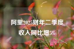 阿里2025财年二季度收入同比增5%