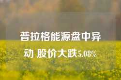 普拉格能源盘中异动 股价大跌5.08%