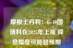 摩根士丹利：G-10国债料在2025年上涨 降息幅度可能超预期