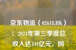 京东物流（02618.HK）：2024年第三季度总收入达444亿元，同比增长6.6%