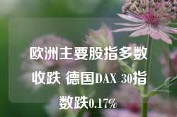 欧洲主要股指多数收跌 德国DAX 30指数跌0.17%