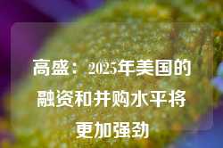 高盛：2025年美国的融资和并购水平将更加强劲