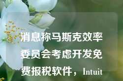 消息称马斯克效率委员会考虑开发免费报税软件，Intuit等股价大跌