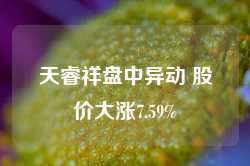 天睿祥盘中异动 股价大涨7.59%