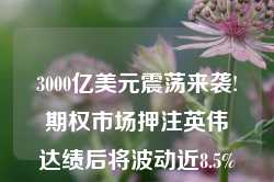 3000亿美元震荡来袭!期权市场押注英伟达绩后将波动近8.5%