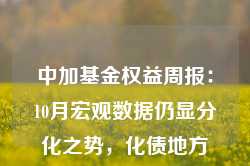 中加基金权益周报：10月宏观数据仍显分化之势，化债地方债供给即将起量